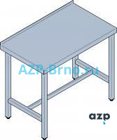 Нержавеющий рабочий стол SD 01 AZP Brno Чехия (фото, схема)